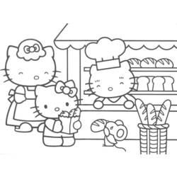 Coloring page: Hello Kitty (Cartoons) #36971 - Free Printable Coloring Pages