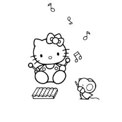 Coloring page: Hello Kitty (Cartoons) #36972 - Free Printable Coloring Pages