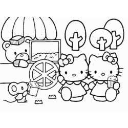 Coloring page: Hello Kitty (Cartoons) #36974 - Free Printable Coloring Pages