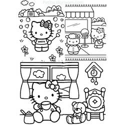 Coloring page: Hello Kitty (Cartoons) #37004 - Free Printable Coloring Pages