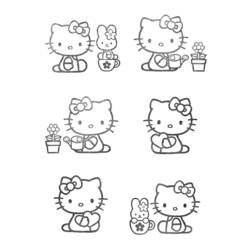 Coloring page: Hello Kitty (Cartoons) #37011 - Free Printable Coloring Pages