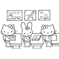 Coloring page: Hello Kitty (Cartoons) #37026 - Free Printable Coloring Pages
