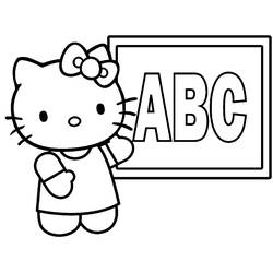 Coloring page: Hello Kitty (Cartoons) #37030 - Printable coloring pages