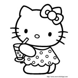 Coloring page: Hello Kitty (Cartoons) #37032 - Free Printable Coloring Pages