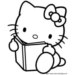 Coloring page: Hello Kitty (Cartoons) #37037 - Free Printable Coloring Pages