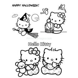 Coloring page: Hello Kitty (Cartoons) #37038 - Free Printable Coloring Pages