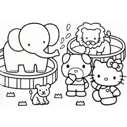 Coloring page: Hello Kitty (Cartoons) #37039 - Free Printable Coloring Pages