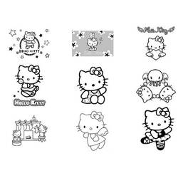 Hello Kitty (Cartoons) – Page 4 – Free Printable Coloring Pages