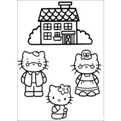 Coloring page: Hello Kitty (Cartoons) #37054 - Free Printable Coloring Pages