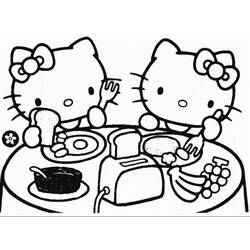 Coloring page: Hello Kitty (Cartoons) #37055 - Free Printable Coloring Pages