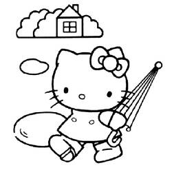 Coloring page: Hello Kitty (Cartoons) #37059 - Free Printable Coloring Pages