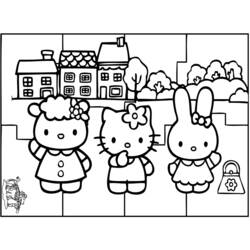 Coloring page: Hello Kitty (Cartoons) #37072 - Free Printable Coloring Pages