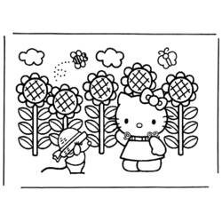 Coloring page: Hello Kitty (Cartoons) #37075 - Free Printable Coloring Pages