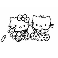 Coloring page: Hello Kitty (Cartoons) #37077 - Free Printable Coloring Pages