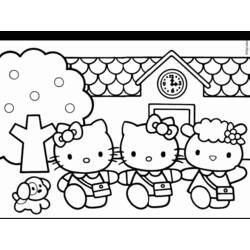 Coloring page: Hello Kitty (Cartoons) #37080 - Free Printable Coloring Pages