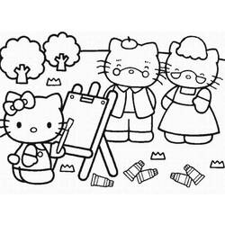 Coloring page: Hello Kitty (Cartoons) #37083 - Free Printable Coloring Pages