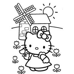 Coloring page: Hello Kitty (Cartoons) #37096 - Free Printable Coloring Pages