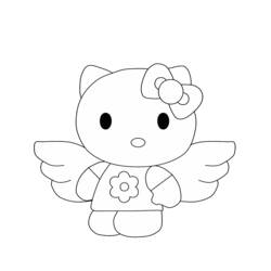 Coloring page: Hello Kitty (Cartoons) #37098 - Free Printable Coloring Pages