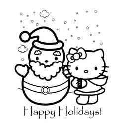 Coloring page: Hello Kitty (Cartoons) #37103 - Free Printable Coloring Pages