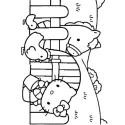 Coloring page: Hello Kitty (Cartoons) #37105 - Free Printable Coloring Pages