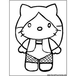 Coloring page: Hello Kitty (Cartoons) #37113 - Free Printable Coloring Pages