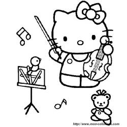 Coloring page: Hello Kitty (Cartoons) #37117 - Free Printable Coloring Pages