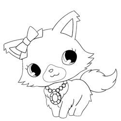 Coloring page: Jewelpet (Cartoons) #37641 - Printable coloring pages