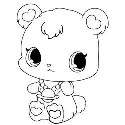 Coloring page: Jewelpet (Cartoons) #37645 - Printable coloring pages