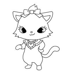 Coloring page: Jewelpet (Cartoons) #37655 - Free Printable Coloring Pages