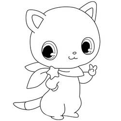 Coloring page: Jewelpet (Cartoons) #37663 - Free Printable Coloring Pages