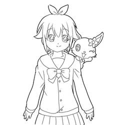 Coloring page: Jewelpet (Cartoons) #37681 - Free Printable Coloring Pages