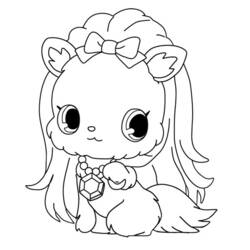 Coloring page: Jewelpet (Cartoons) #37686 - Free Printable Coloring Pages