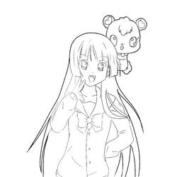 Coloring page: Jewelpet (Cartoons) #37692 - Free Printable Coloring Pages