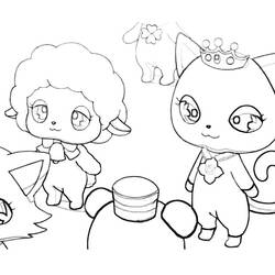 Coloring page: Jewelpet (Cartoons) #37719 - Free Printable Coloring Pages