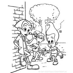 Coloring page: Jimmy Neutron (Cartoons) #48893 - Free Printable Coloring Pages