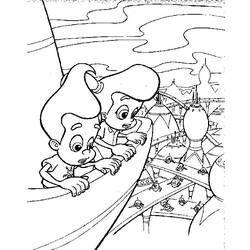 Coloring page: Jimmy Neutron (Cartoons) #48897 - Free Printable Coloring Pages