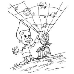 Coloring page: Jimmy Neutron (Cartoons) #48901 - Free Printable Coloring Pages
