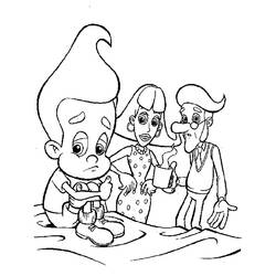 Coloring page: Jimmy Neutron (Cartoons) #48903 - Free Printable Coloring Pages