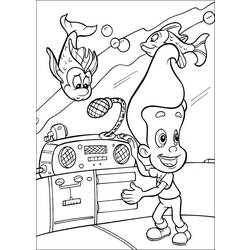 Coloring page: Jimmy Neutron (Cartoons) #48916 - Printable coloring pages