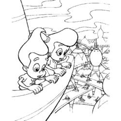 Coloring page: Jimmy Neutron (Cartoons) #48920 - Free Printable Coloring Pages