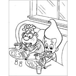 Coloring page: Jimmy Neutron (Cartoons) #48928 - Free Printable Coloring Pages