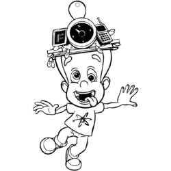 Coloring page: Jimmy Neutron (Cartoons) #48930 - Free Printable Coloring Pages