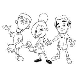 Coloring page: Jimmy Neutron (Cartoons) #48954 - Printable coloring pages