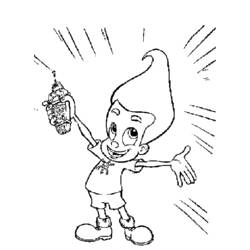 Coloring page: Jimmy Neutron (Cartoons) #48967 - Free Printable Coloring Pages
