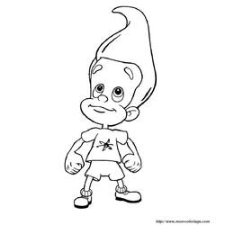 Coloring page: Jimmy Neutron (Cartoons) #48978 - Free Printable Coloring Pages