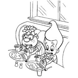 Coloring page: Jimmy Neutron (Cartoons) #48987 - Free Printable Coloring Pages