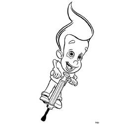 Coloring page: Jimmy Neutron (Cartoons) #49018 - Printable coloring pages