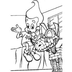 Coloring page: Jimmy Neutron (Cartoons) #49030 - Free Printable Coloring Pages