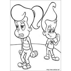 Coloring page: Jimmy Neutron (Cartoons) #49044 - Printable coloring pages