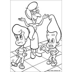 Coloring page: Jimmy Neutron (Cartoons) #49062 - Free Printable Coloring Pages